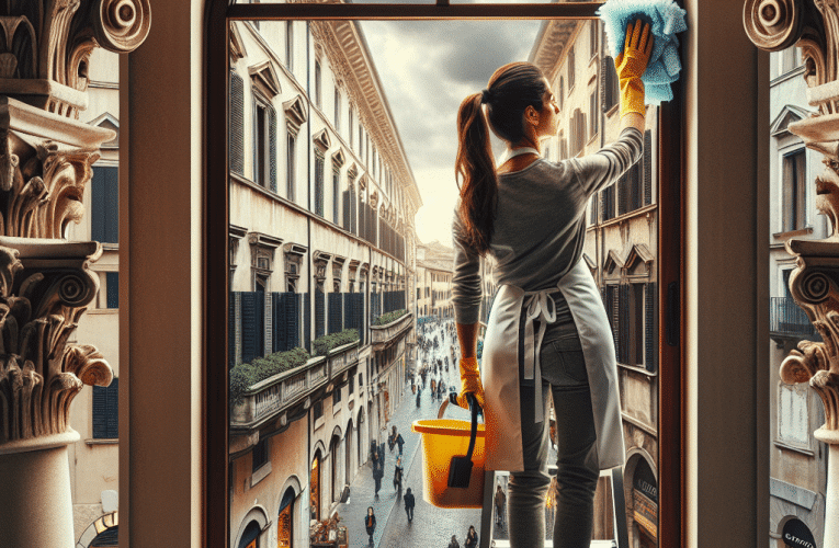 Mycie okien we Włoszech: Poradnik dla Miłośników Czystości pod Ciepłym Słońcem