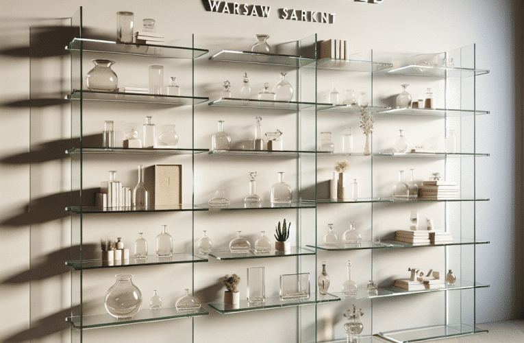 Półki szklane na wymiar w Warszawie – jak wybrać i gdzie zamówić?