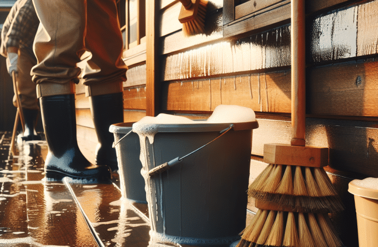 Mycie domów drewnianych – najlepsze metody i środki czyszczące