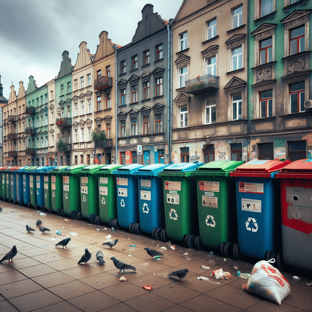 kontenery na śmieci łódź