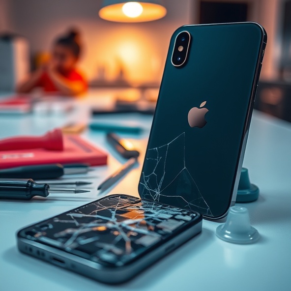zbity tył iphone 16