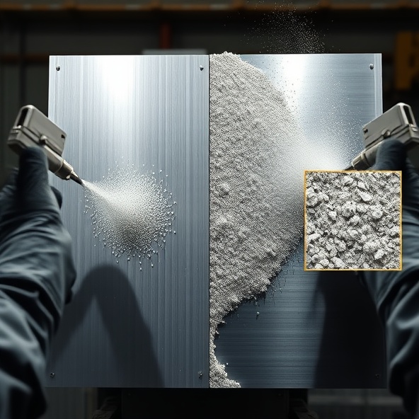 śrutowanie aluminium