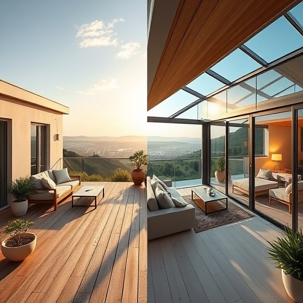 zabudowa tarasu szkłem