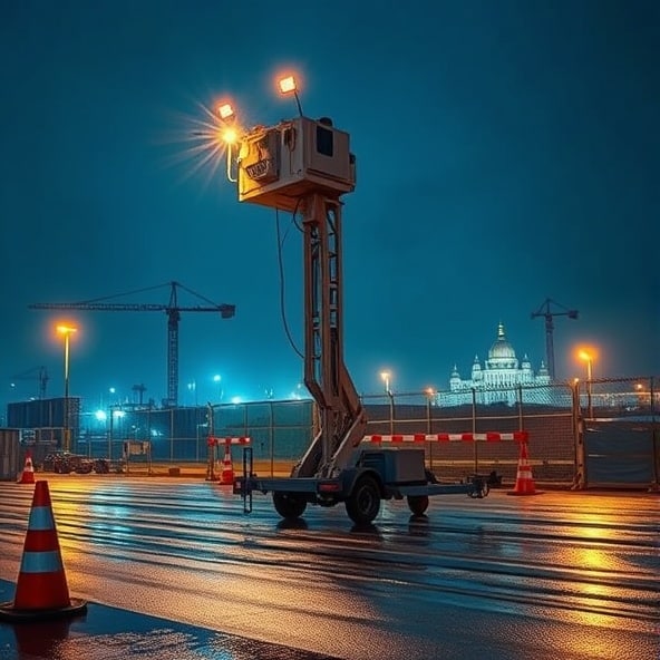 mobilna wieża do monitoringu warszawa