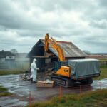 wyburzenie budynku gospodarczego