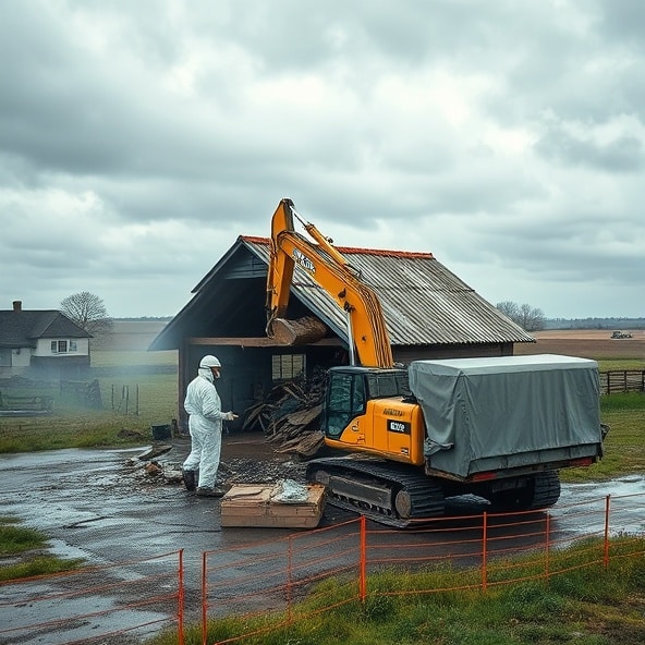 wyburzenie budynku gospodarczego