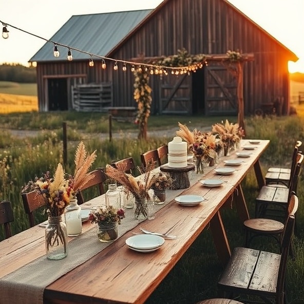 ślub w stylu rustykalnym