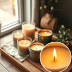 świece sojowe z drewnianym knotem