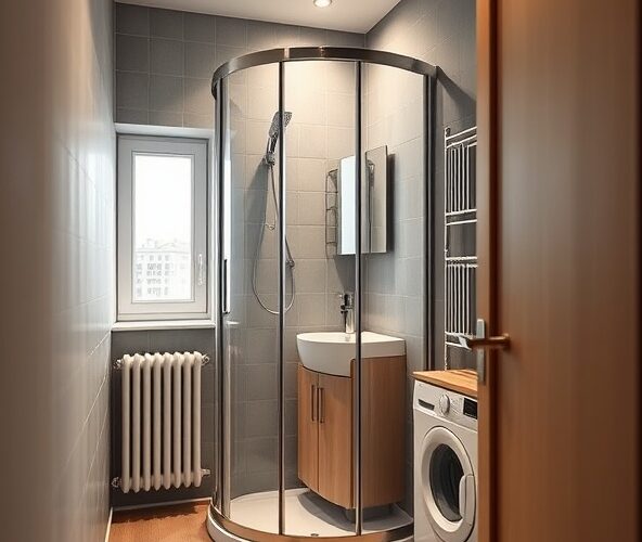 Jak wybrać półokrągłą kabinę prysznicową 80×80 do bloku w Warszawie?