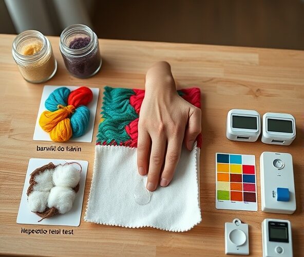 Jak szybko sprawdzić trwałość barwników do tkanin na bawełnie?