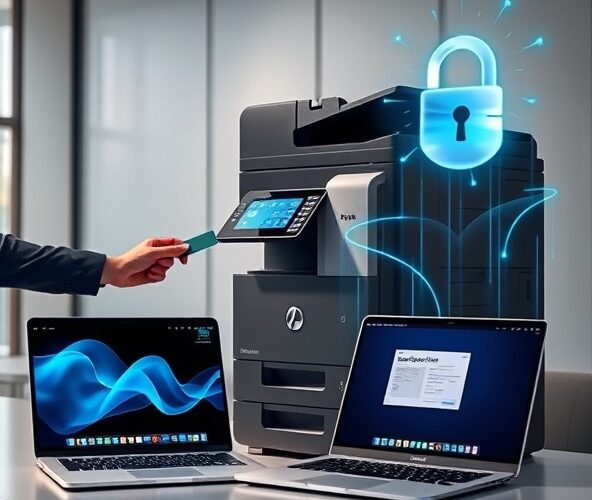 Jak zabezpieczyć druk na bizhub C224e na Macu?