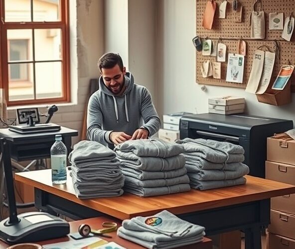 Jak mikrofirmie obniżyć koszt bluz z własnym nadrukiem przy 10 szt?