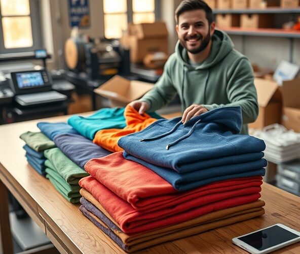 Jak mikrofirmie obniżyć koszt bluz z własnym nadrukiem przy 10 szt?