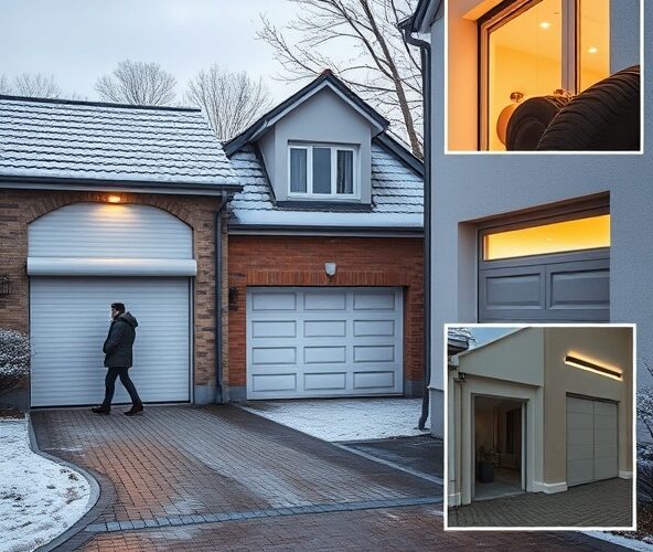 Które bramy garażowe w Zielonce wybrać na wąski podjazd i mróz?