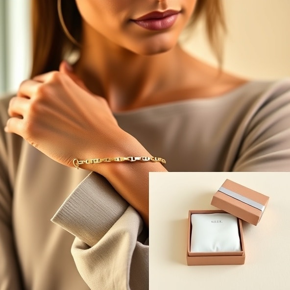 bransoletka damska złota 585