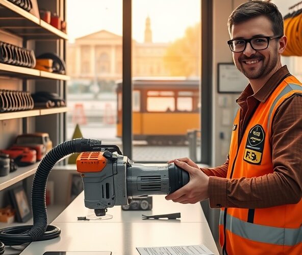 Gdzie w Warszawie wynająć bruzdownicę z odkurzaczem do 150 zł/dobę?