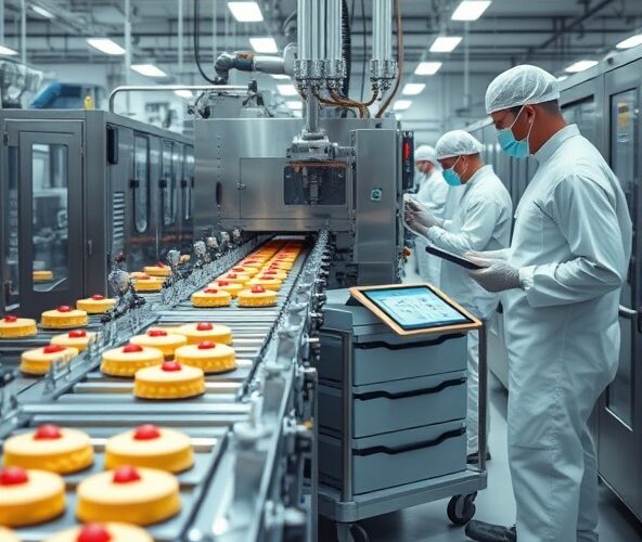 Jak skrócić przezbrojenia na linii produkcji ciast?