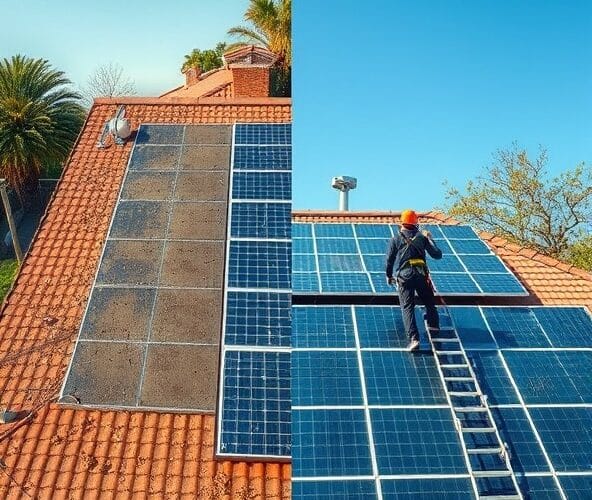 Czy trzeba myć panele fotowoltaiczne na dachu, by zwiększyć wydajność?