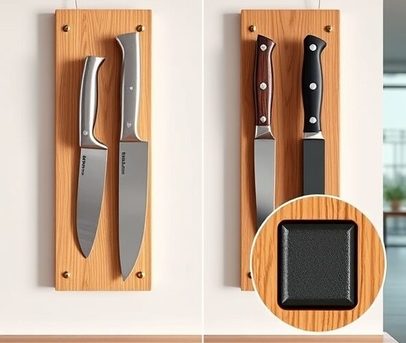 Dębowa listwa magnetyczna do noży: neodymowa czy ferrytowa?