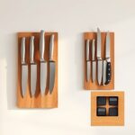 dębowa listwa magnetyczna do noży