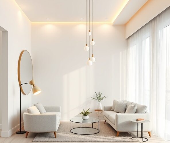 Jak wybrać designerskie lampy do małego salonu, by go powiększyć?