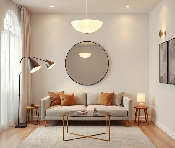 Jak wybrać designerskie lampy do małego salonu, by go powiększyć?