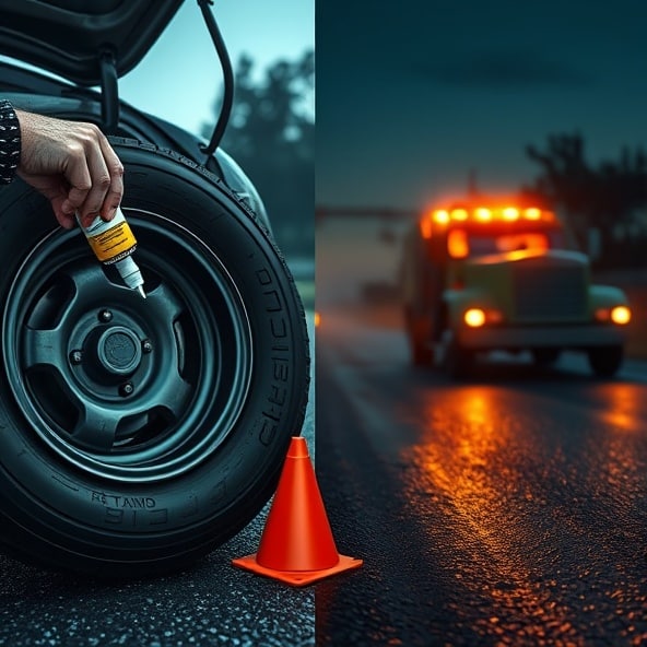 flak w oponie co zrobić