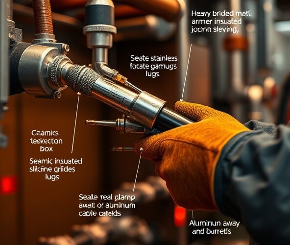 Jak zabezpieczyć połączenia kabli wysokotemperaturowych w kotłowni?