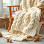 kocyk dziany warkocz