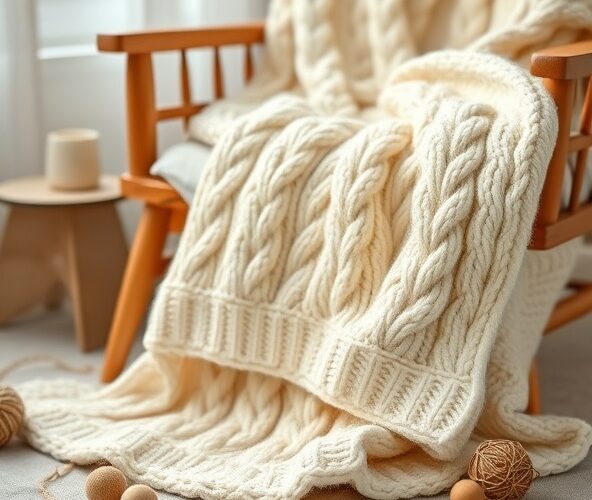 Jak przygotować opis kocyk dziany warkocz, by sprzedawał się lepiej?