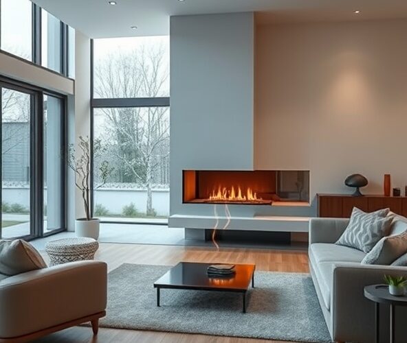 Czy kominki panoramiczne 5-7 kW mają sens w domu z rekuperacją?