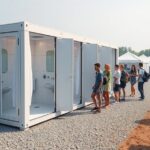 kontener sanitarny z prysznicem