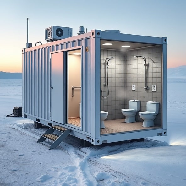 kontener sanitarny z prysznicem