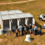 kontener sanitarny z prysznicem