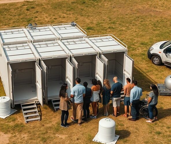 Jak wybrać kontener sanitarny z prysznicem dla 8 osób na zimę?