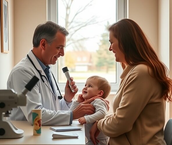 Który laryngolog w Milanówku leczy przewlekłe zapalenie ucha u dzieci?