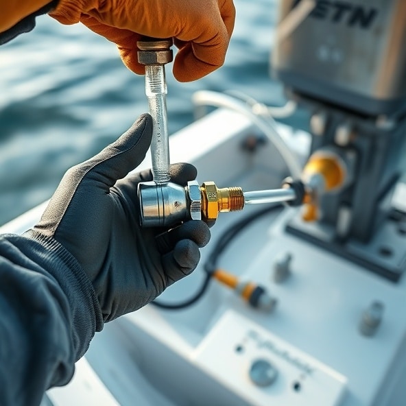 linia paliwowa do silnika zaburtowego