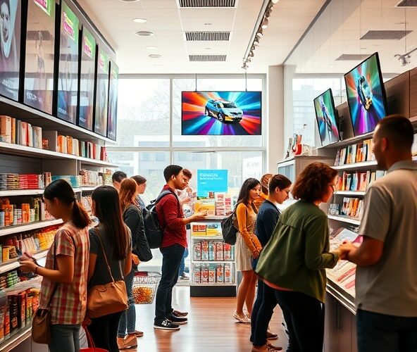 Monitory reklamowe — jak zwiększyć sprzedaż w małym sklepie?