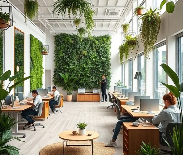 Aranżacje nowoczesnego biura z zielenią — jak obniżyć absencję w MŚP?