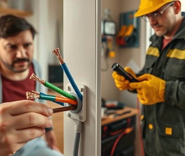 Kiedy obróbka kabli elektrycznych 3×2,5 w mieszkaniu wymaga elektryka?