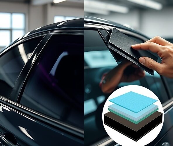 Oklejanie szyb samochodowych: czy warto dopłacić do folii ceramicznej?