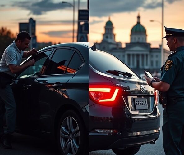 Czy oklejanie szyb samochodowych z przyciemnieniem jest legalne?