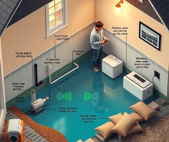 Jak właściciel domu może tanio zautomatyzować osuszanie piwnicy przy okresowych podtopieniach?
