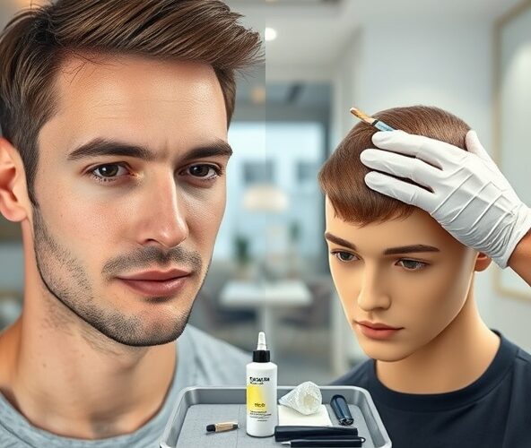 Peruka męska przyklejana bez podrażnień: taśma czy klej?