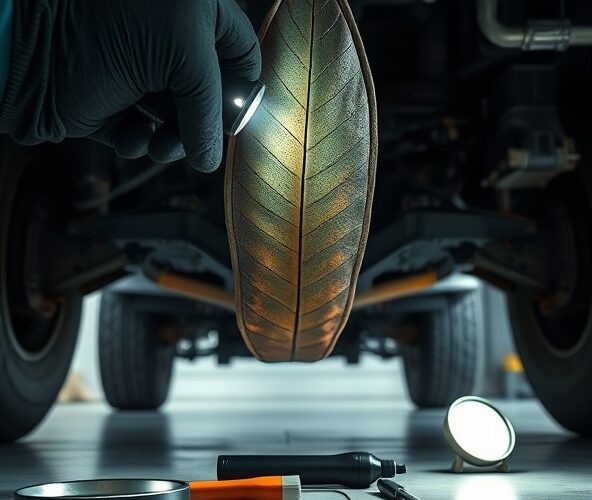 Jak wykryć wczesne pęknięcia piór resorów bez demontażu?