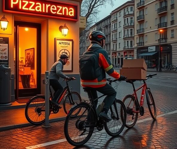 Czy pizzerii na Woli opłaca się dostarczać elektrycznymi rowerami?