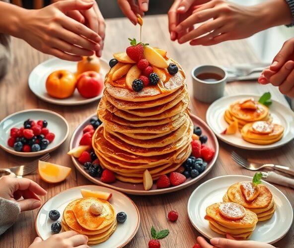 Ile porcji placuszków z jabłkami i owocami przygotować na imprezę?