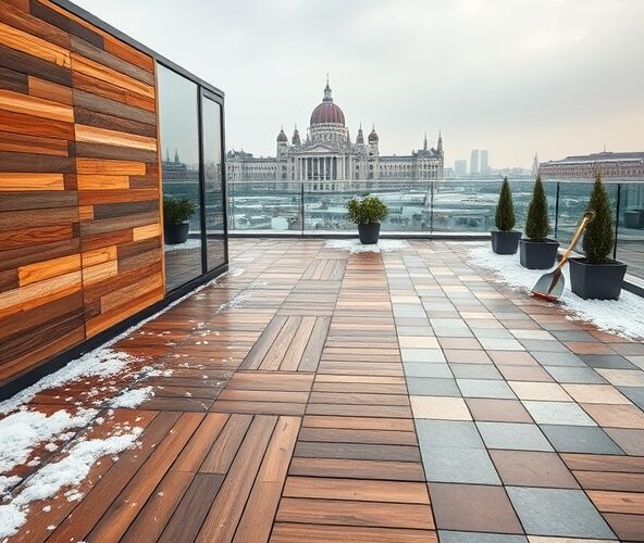 Które podłogi tarasowe w Warszawie najlepiej znoszą odladzanie?