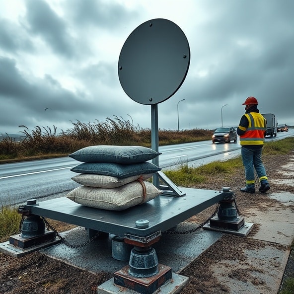 podstawa pod znaki drogowe