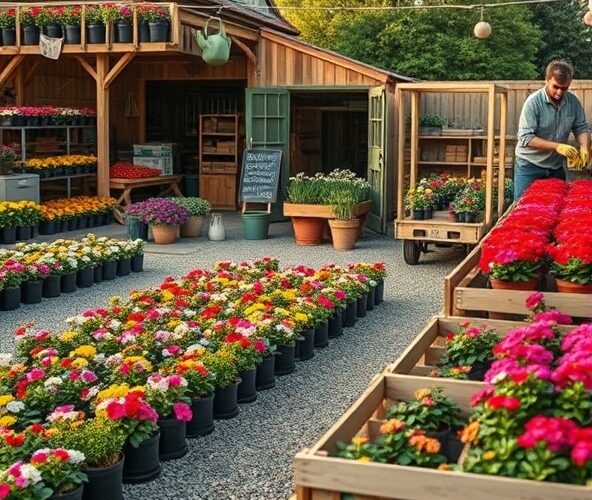 Gdzie sprzedać 1000 pelargonii z jednoosobowej szkółki roślin ozdobnych?